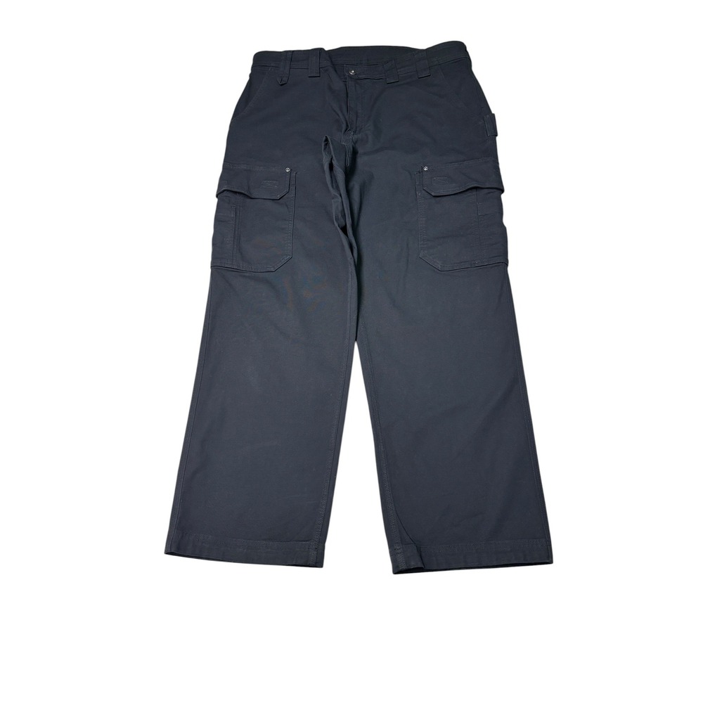Duluth Trading Co DuluthFlex Fire Hose Cargo Pants Black Mens 40x32 Relaxed Fit